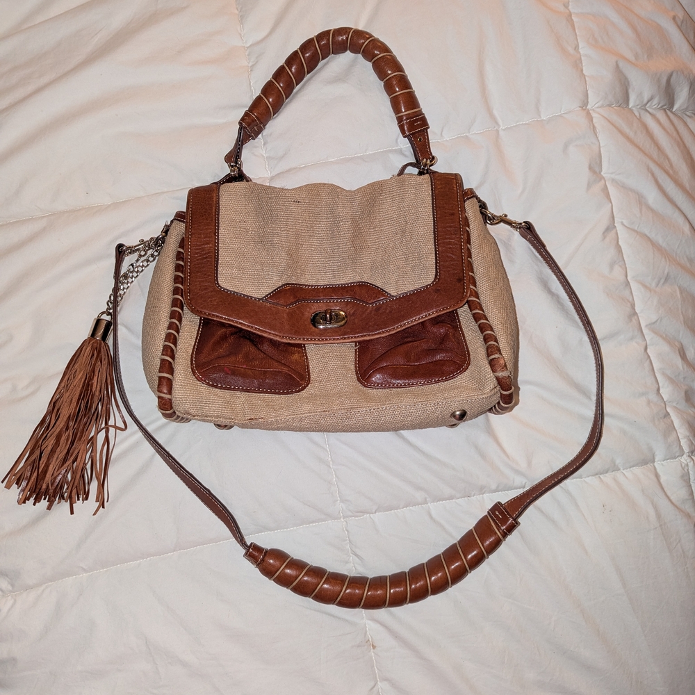 Elegant Tan and Brown Women's Bag